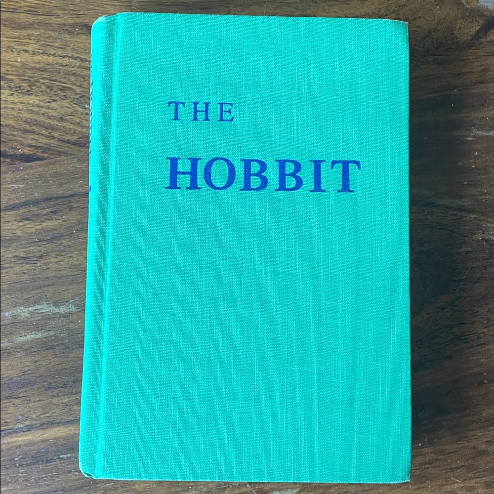 Vintage Tolkien THE HOBBIT Green Hardcover Book with Original Dust Jacket 80s - Picture 5 of 16
